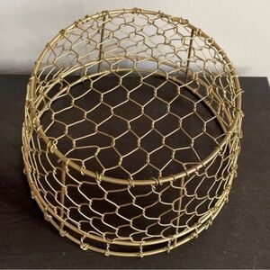Goldwire boho basket